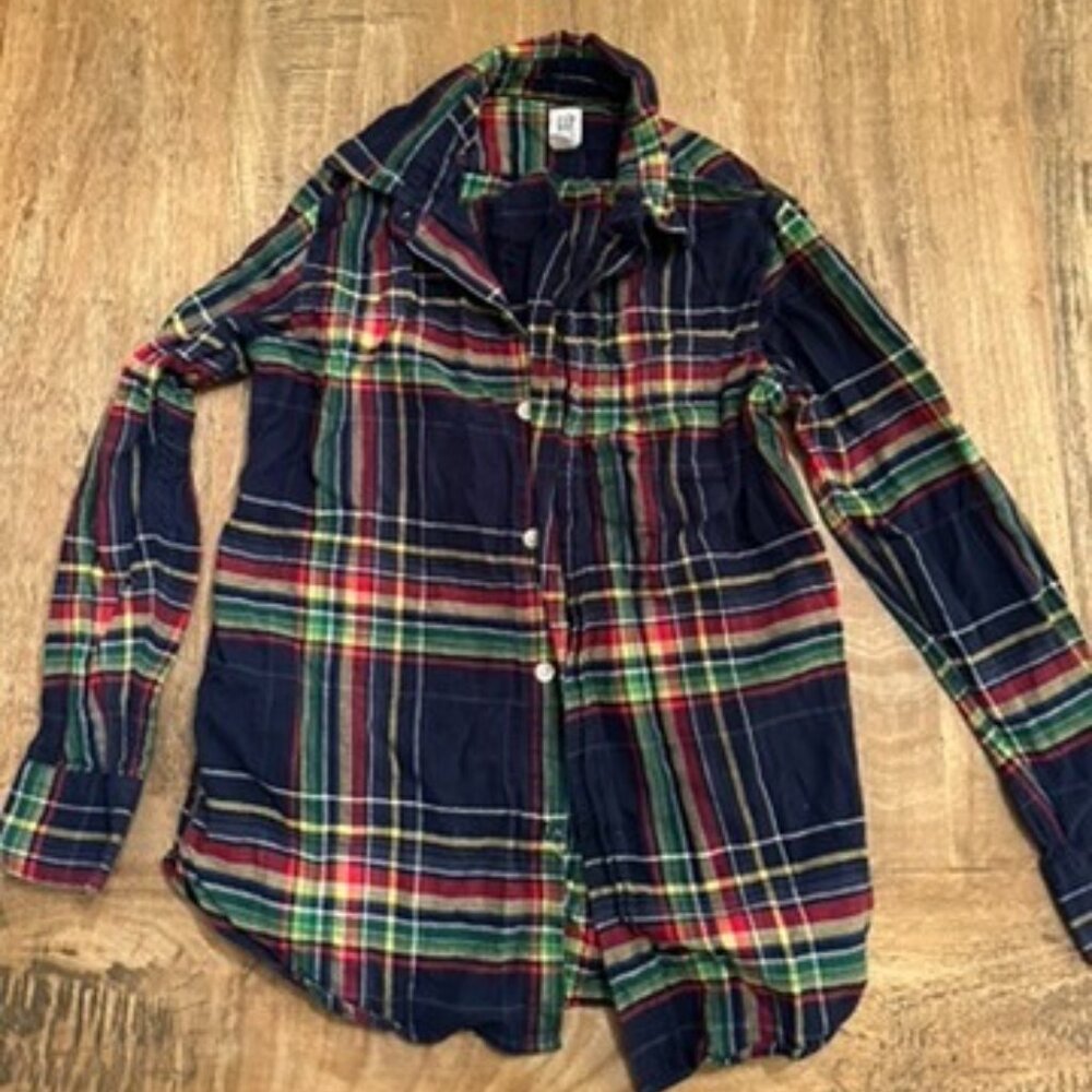 Gap Kids Boys Long Sleeve Shirt size large